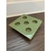 Ceramic Tealight Holder Block Decorative Green Handmade Candle Stick