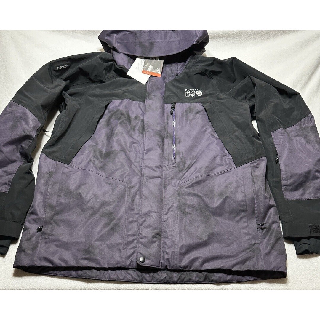 Mountain Hardwear Mens First Tracks Jacket Blurple Ice Dye Print Size XL NWT
