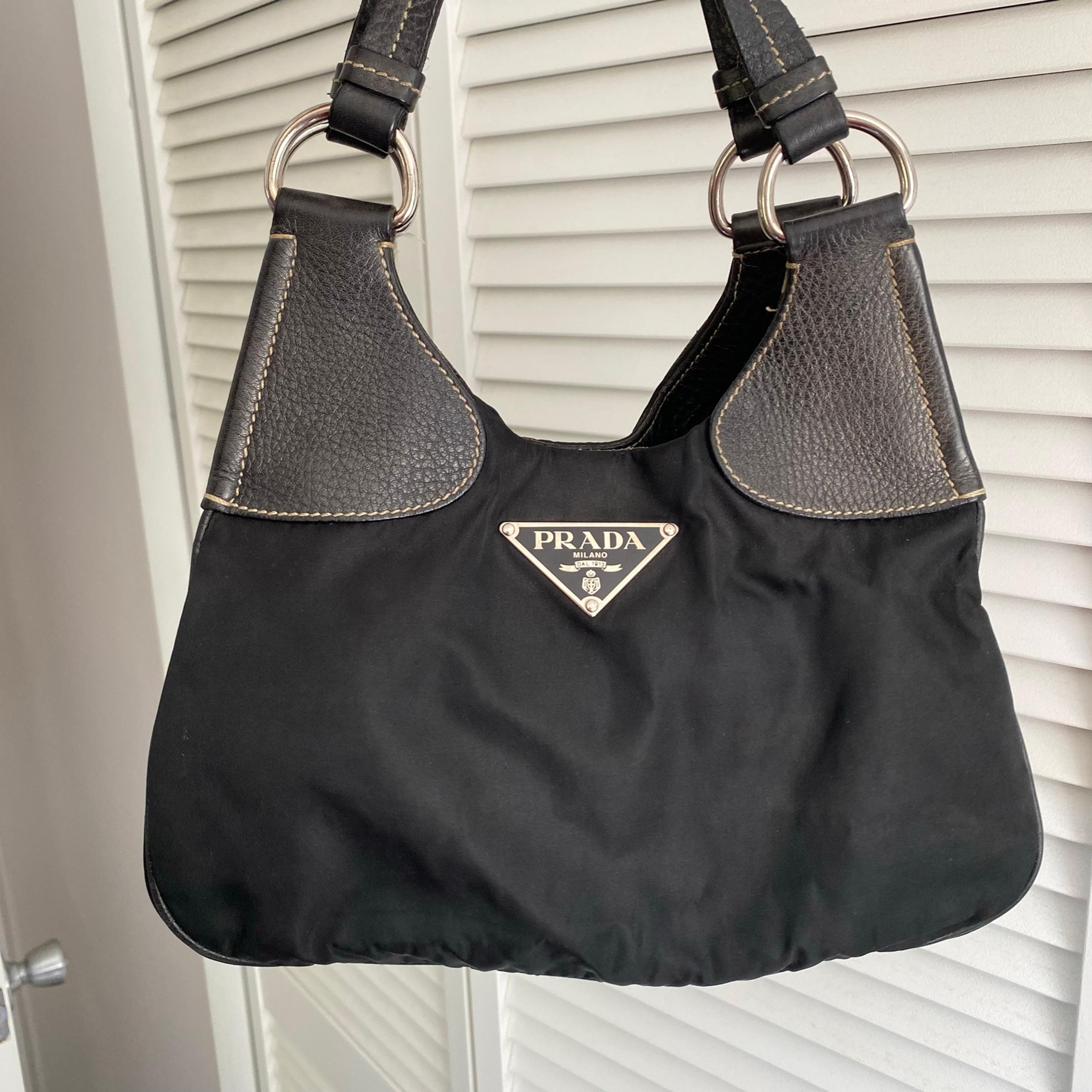 Y2K Vintage Prada Nylon & Leather Hamal Small Shoulder Bag