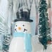 Bath & Body Works Winter Woodland Snowman Scene Railway Style Lantern Wallflower