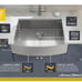 American standard suffolk stainless stee