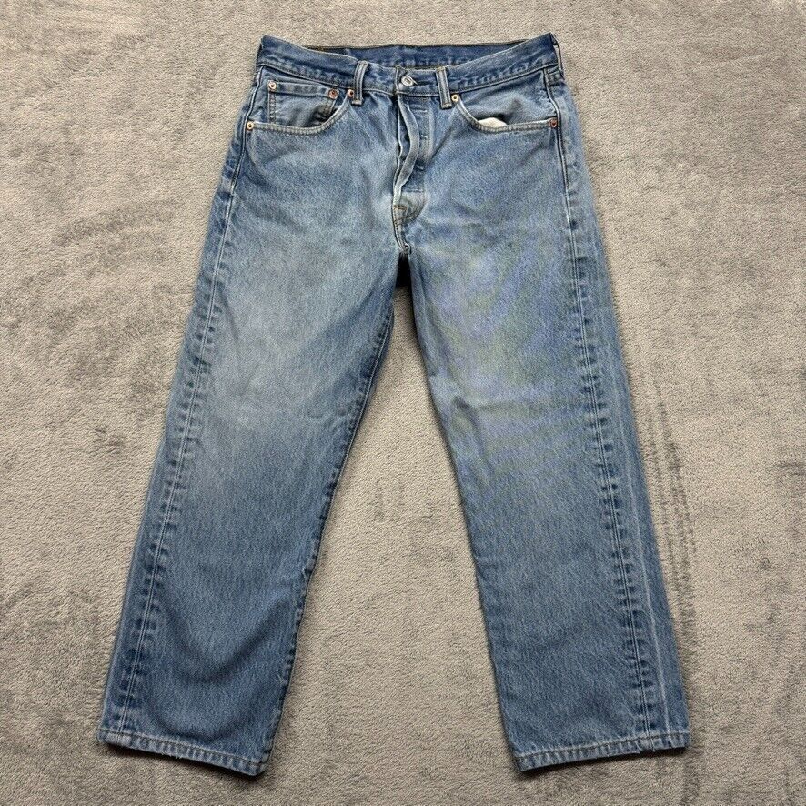 Levi's 501 Jeans Mens Measured 30x24 Blue Denim CW-3114 Button Fly