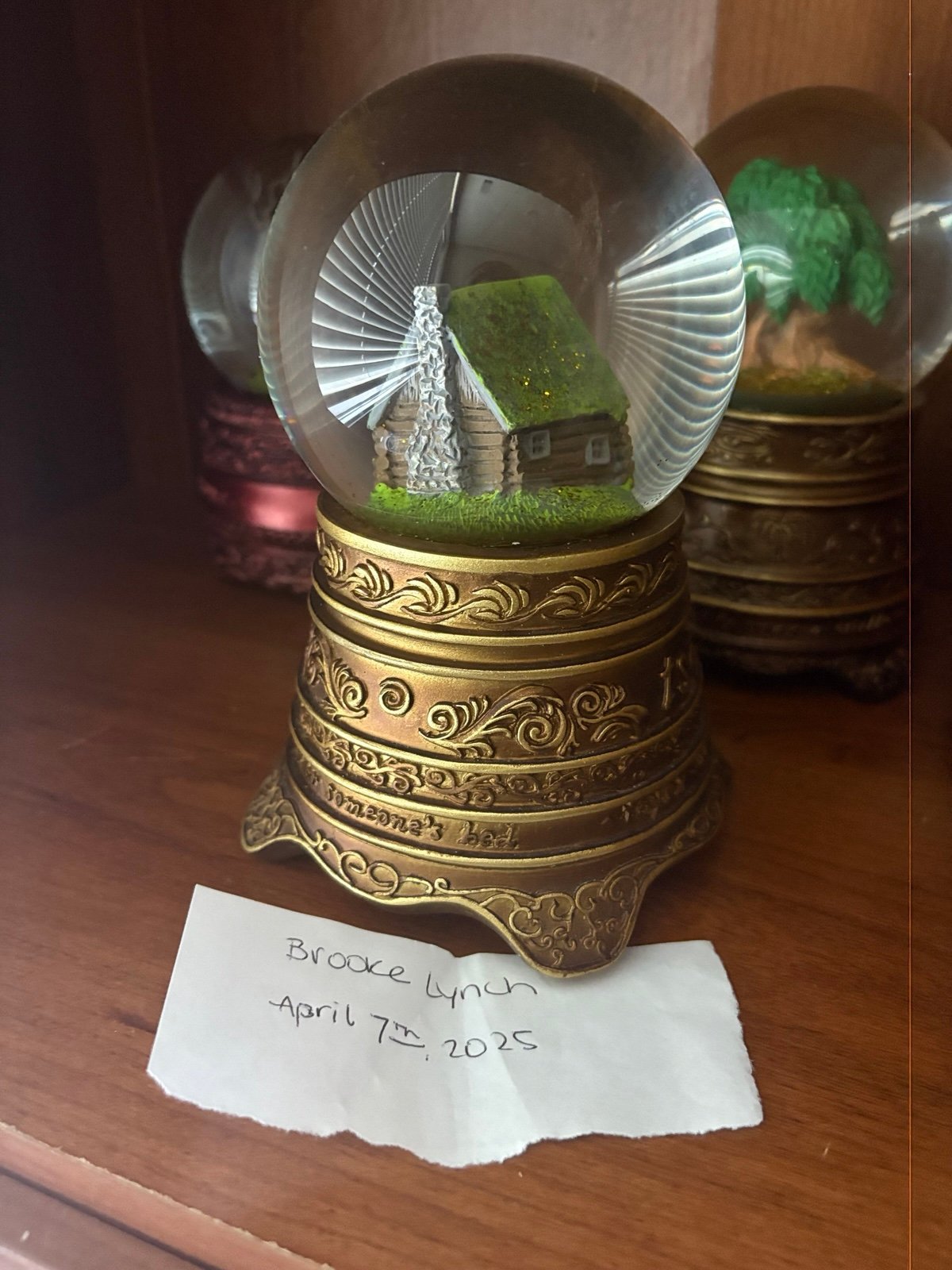 Taylor Swift Cabin Snowglobe