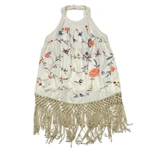Anthropologie Gatsby Fringe Halter top, 0