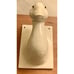 Set Of 2 Vintage Ceramic Bull & Duck/Goose Head Wall Art Hanger Towel