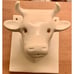 Set Of 2 Vintage Ceramic Bull & Duck/Goose Head Wall Art Hanger Towel