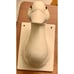 Set Of 2 Vintage Ceramic Bull & Duck/Goose Head Wall Art Hanger Towel