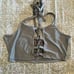 Strappy backless crop tops black and silver size S