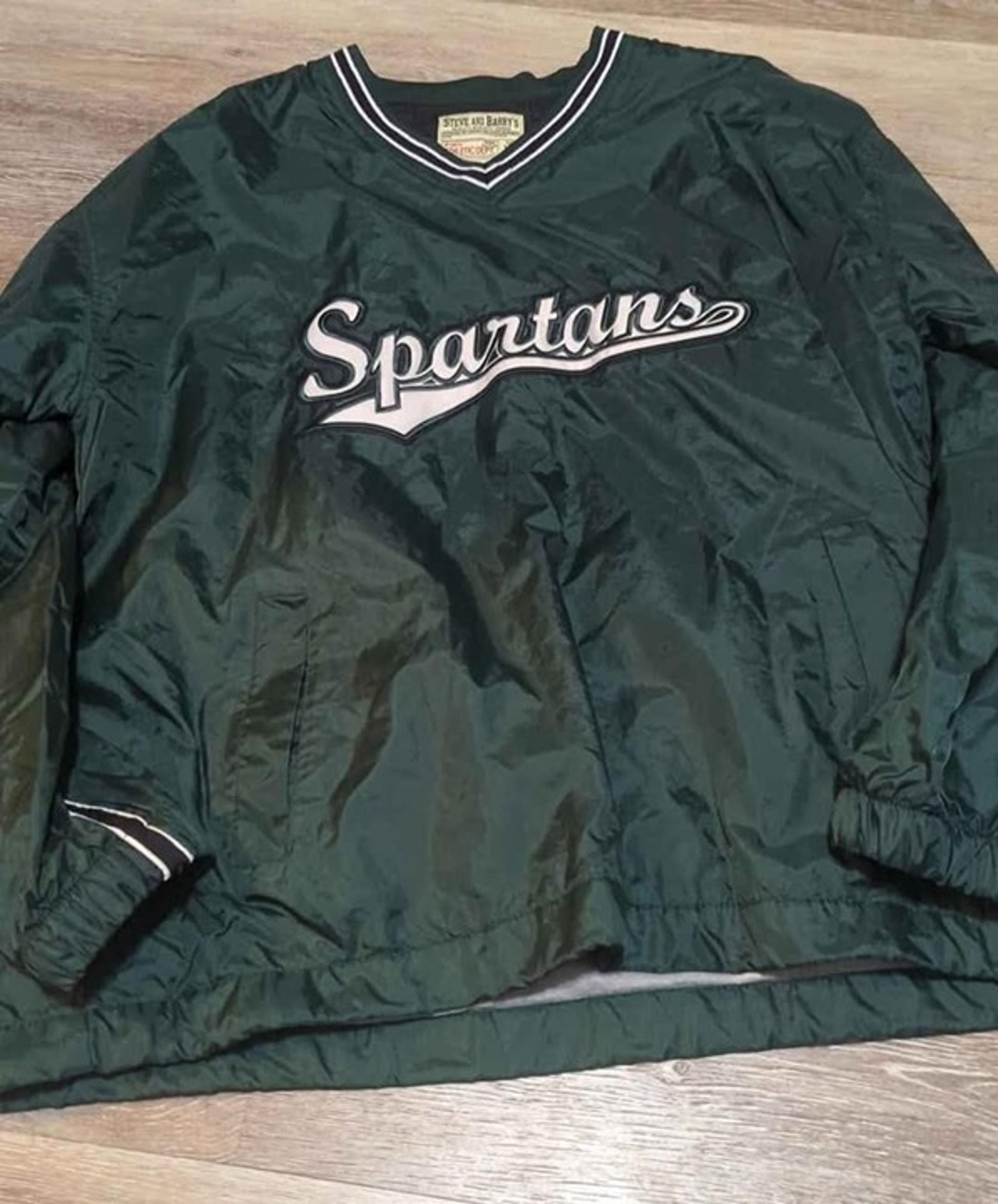 Steve and Barry mens XL jacket Spartans vintage