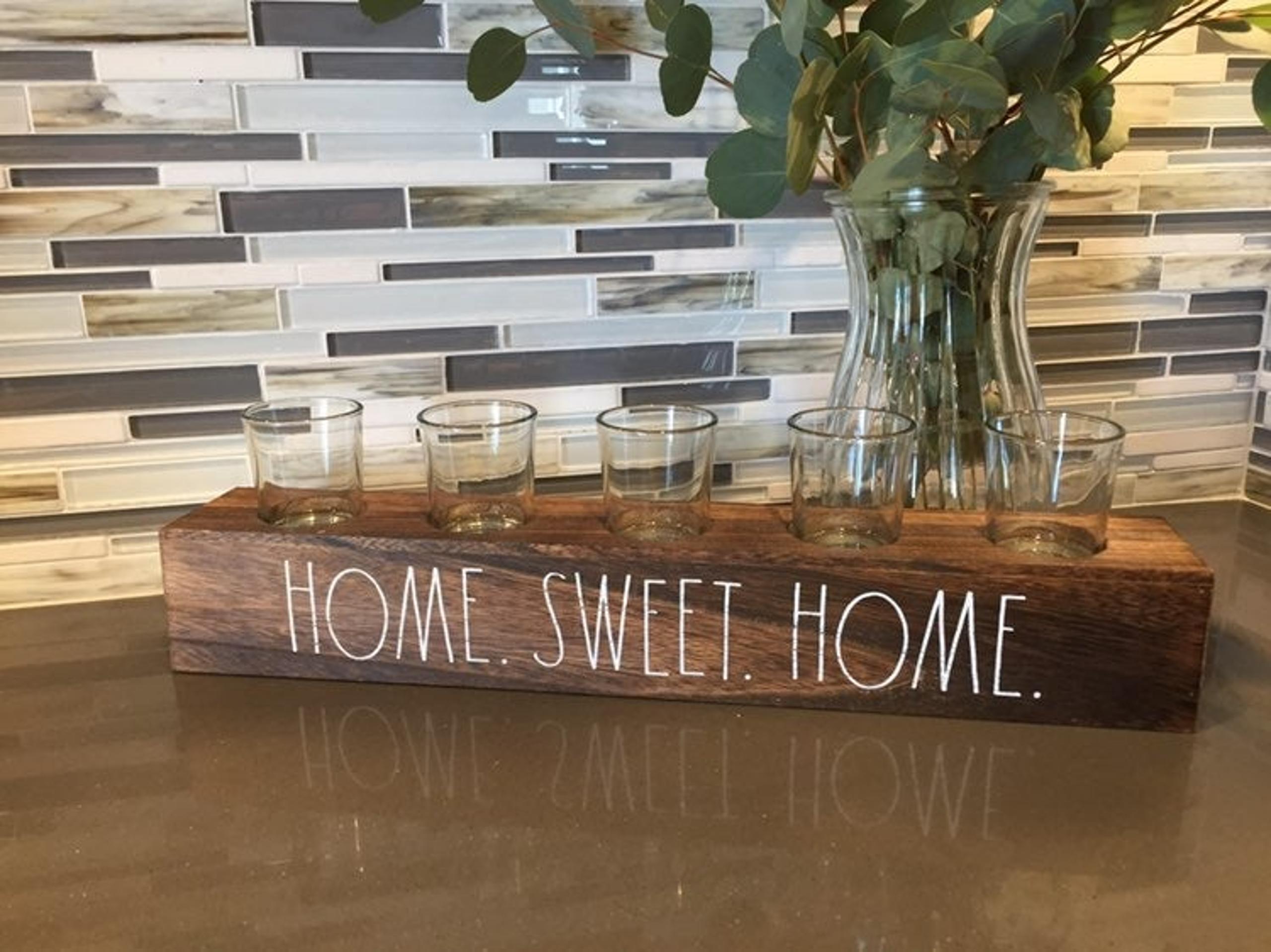 Rae Dunn Wood Votive Candle Holder