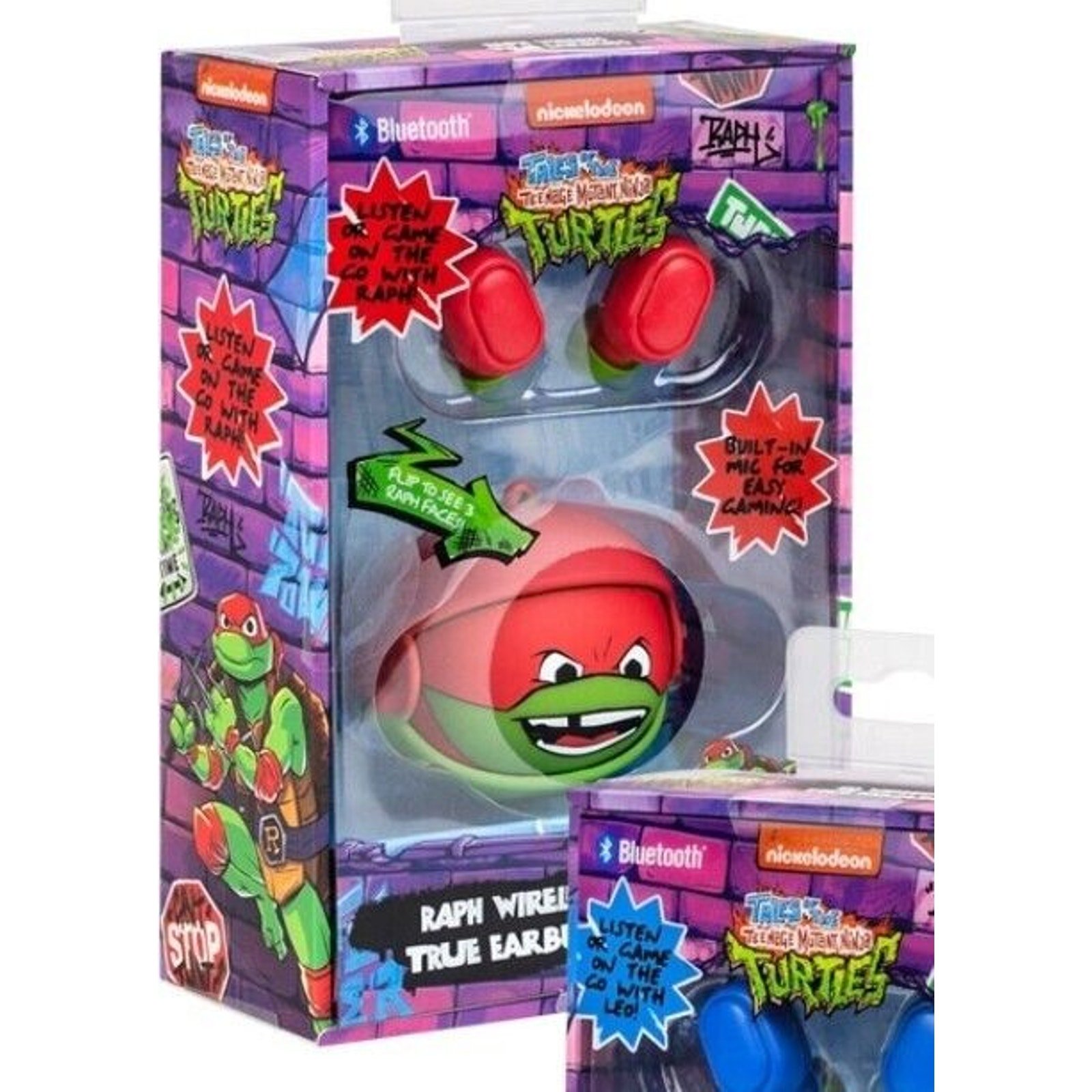 Nickelodean x Teenage Mutant Ninja Turtles Red Active Wireless Earbuds TMNT