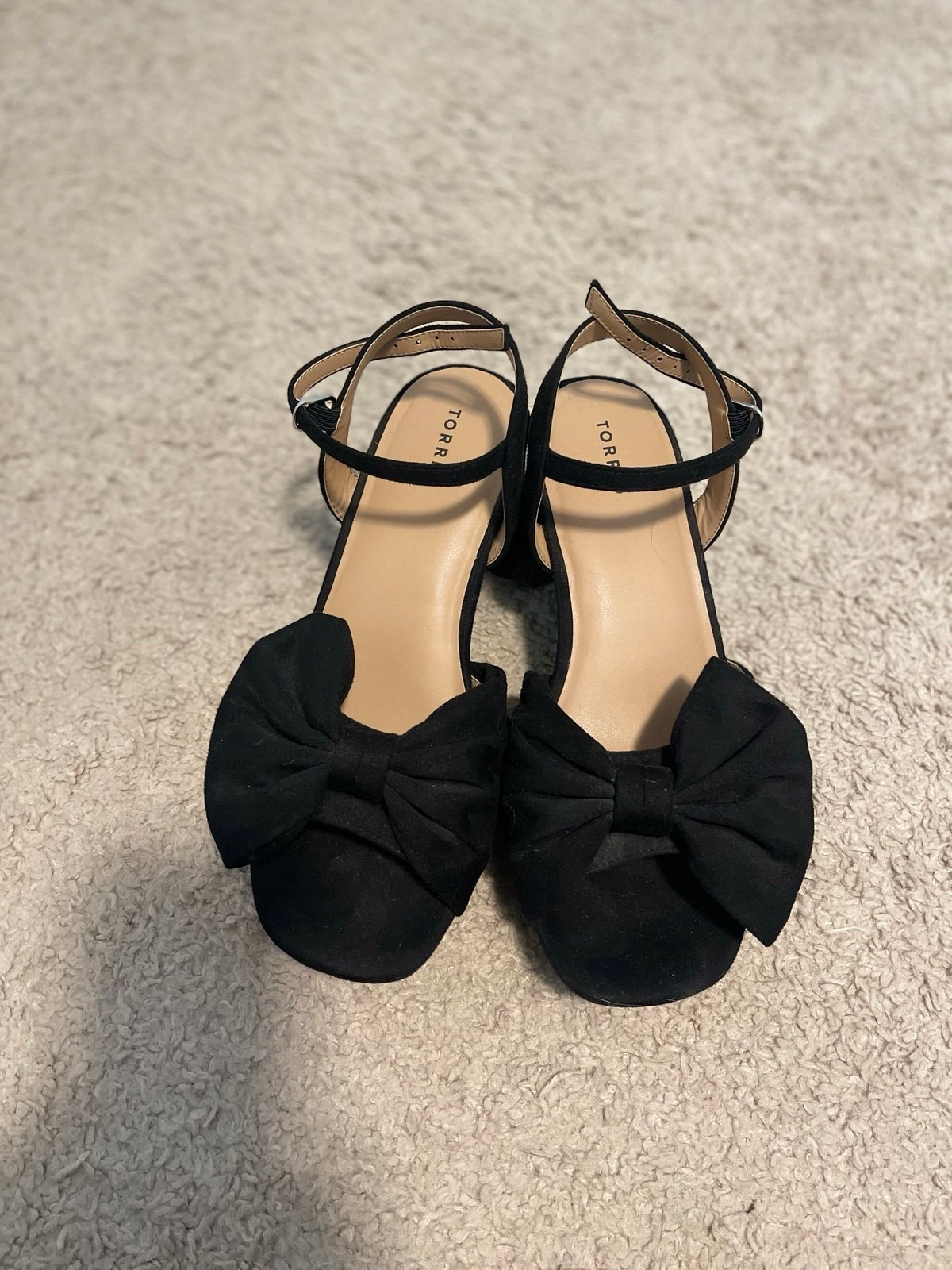 Torrid Elegant Black Bow Sandals