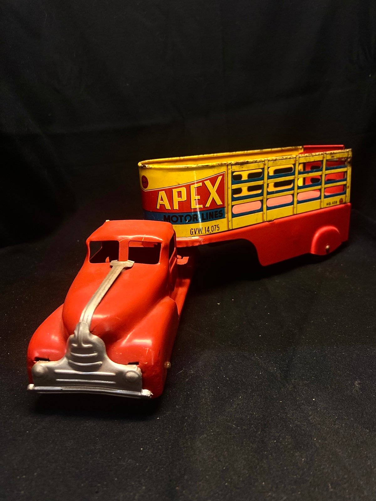 Vintage Marx Apex Truck and Trailer