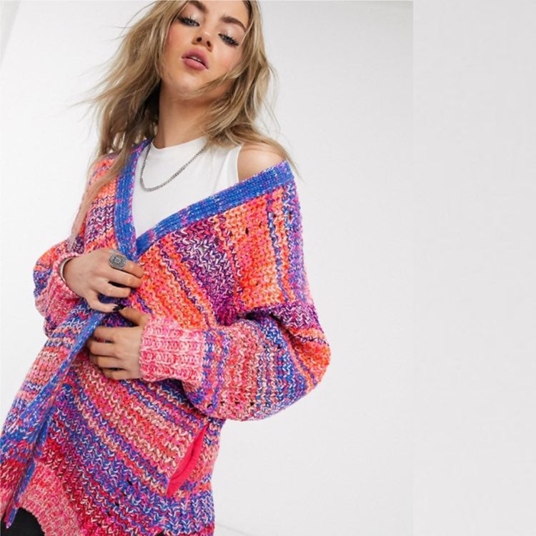 Free People Multicolor Cardigan XS