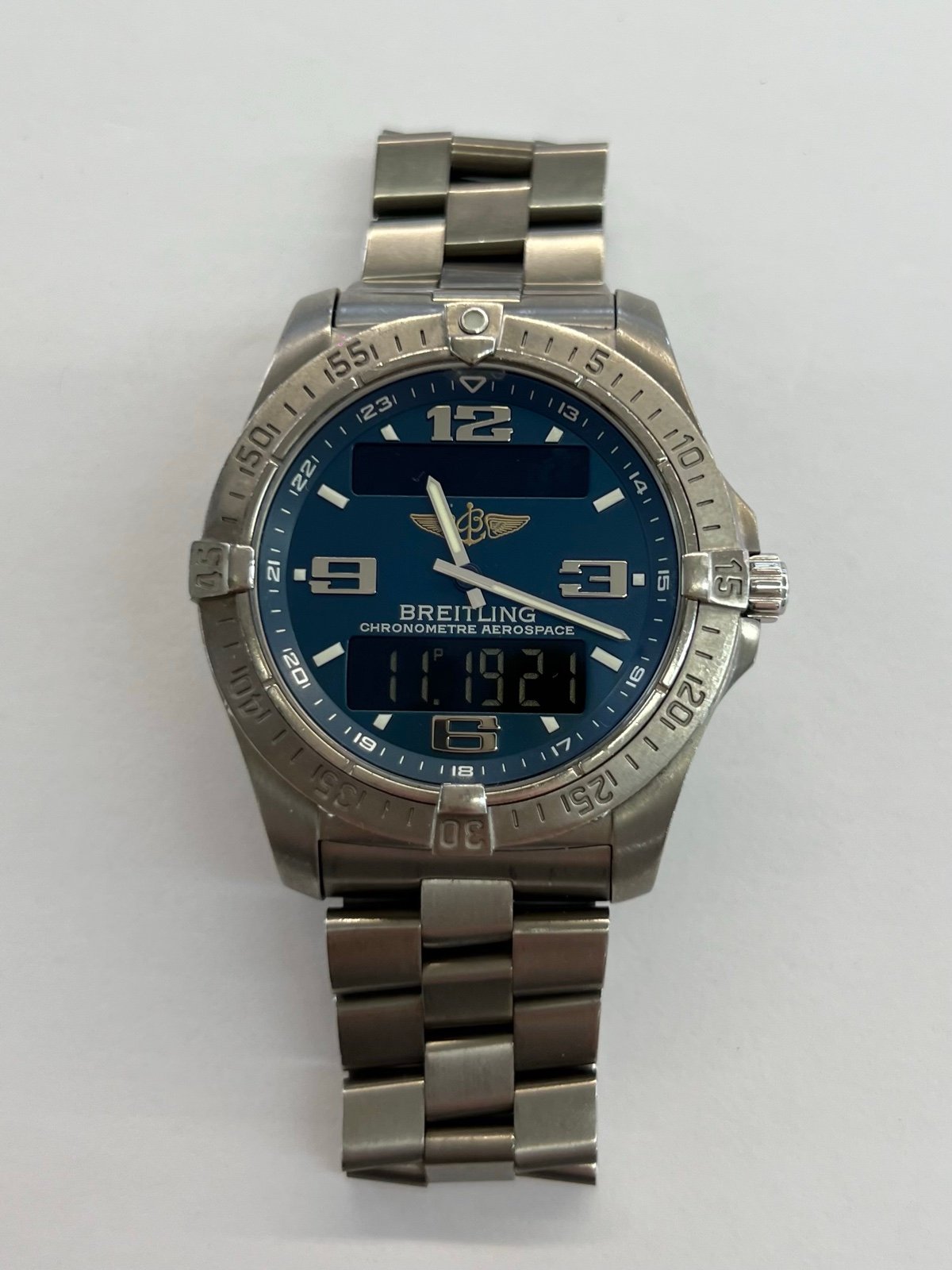 Breitling Aerospace Chronometer Blue Dial in Titanium 42mm
