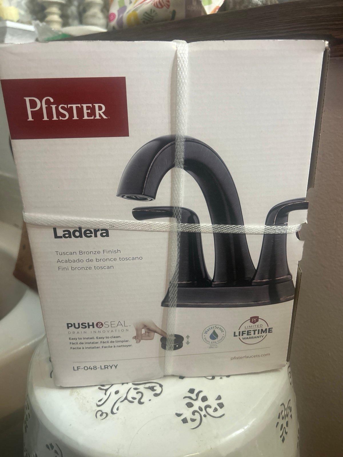 Bathroom Faucet- Pfister “Ladera” tiacan black