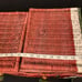 Vtg Watermelon Wicker Picnic Basket Bead Seeds Double Handles Hinged Lid LARGE