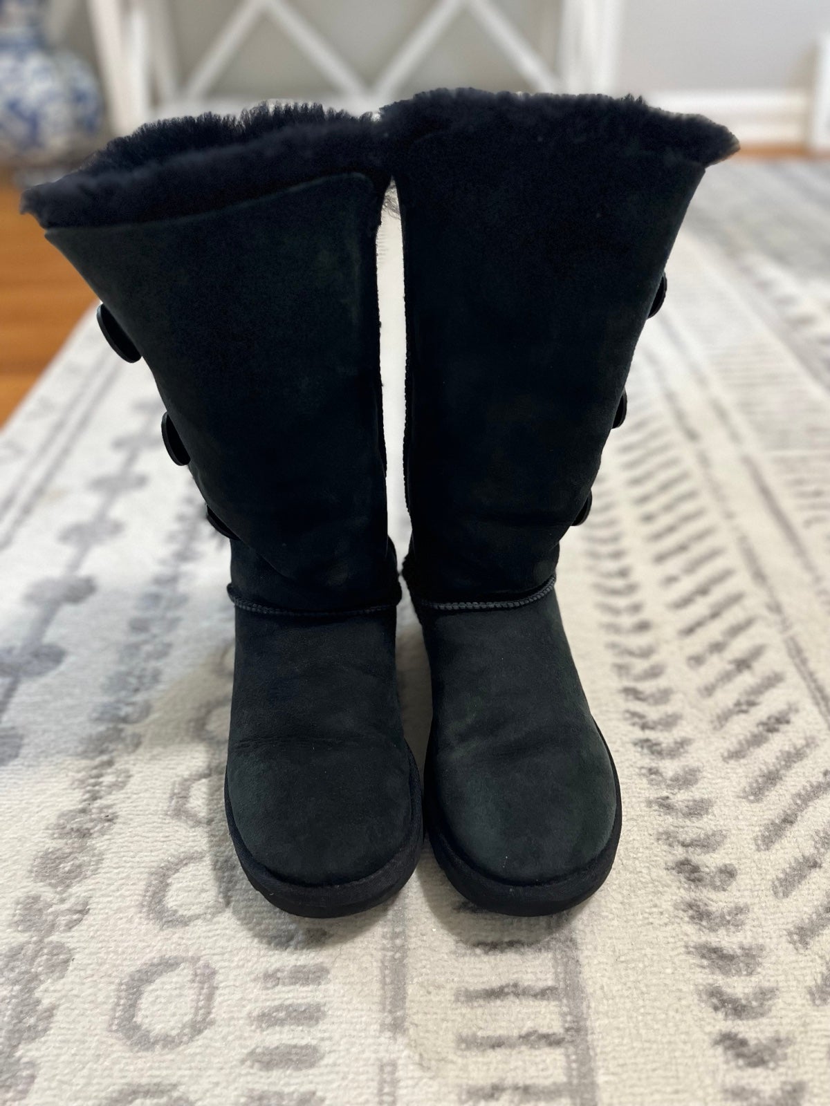 UGG Australia Black Bailey Button Boots