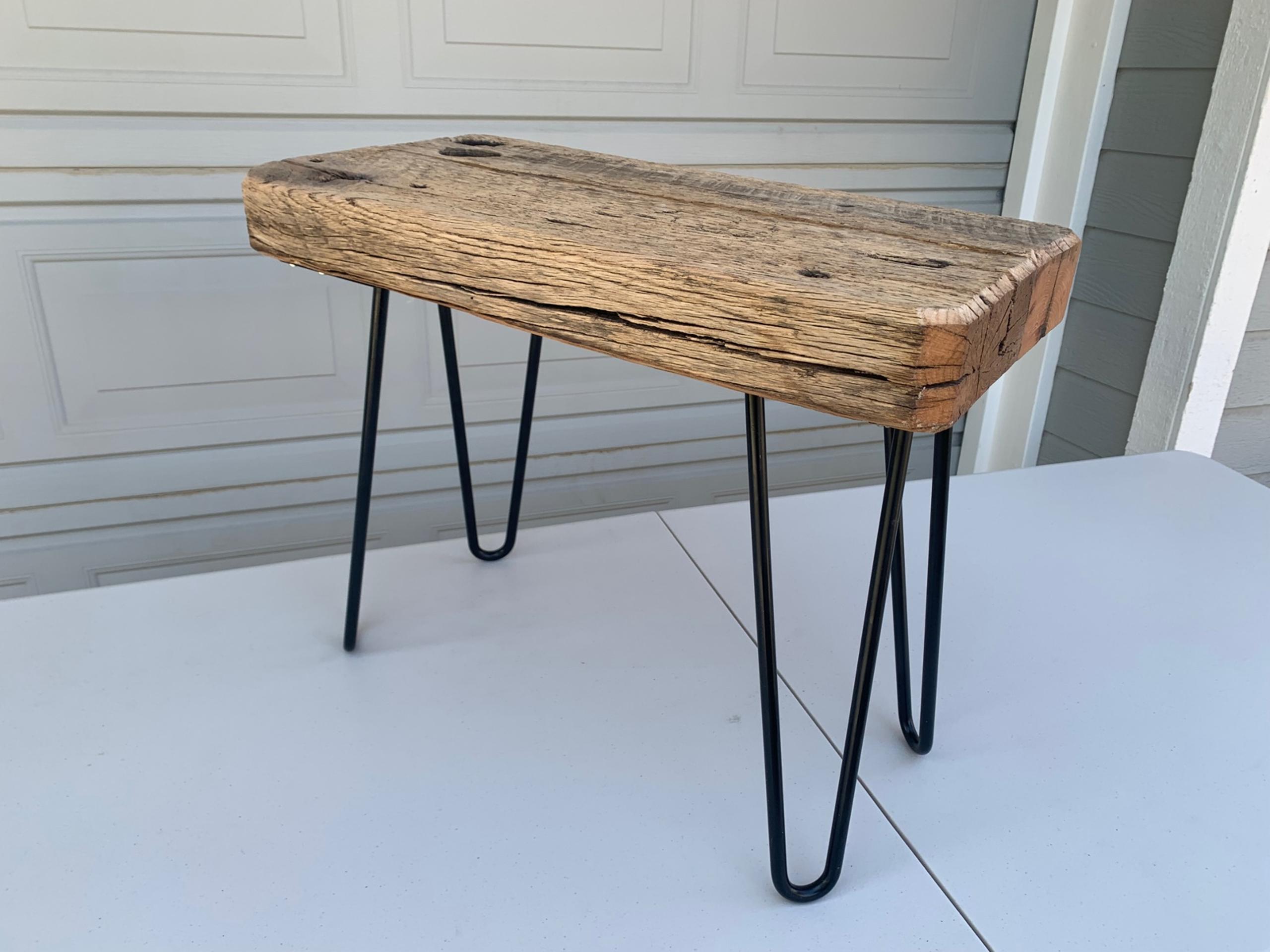 Handmade custom stools, benches and tables