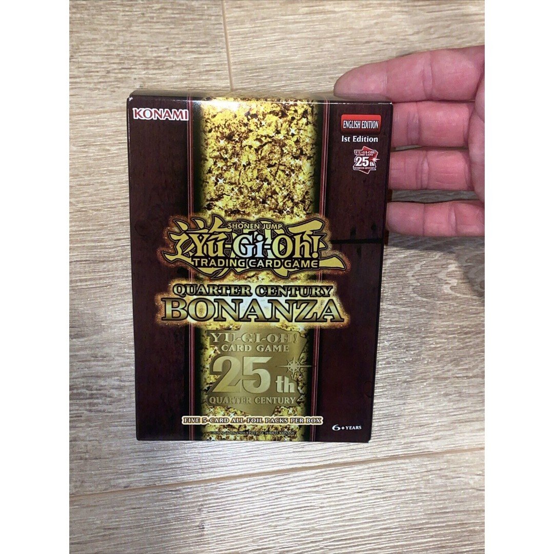 Yugioh Quarter Century BONANZA 1st Edition Factory Sealed Foil Packs 25th Anniv