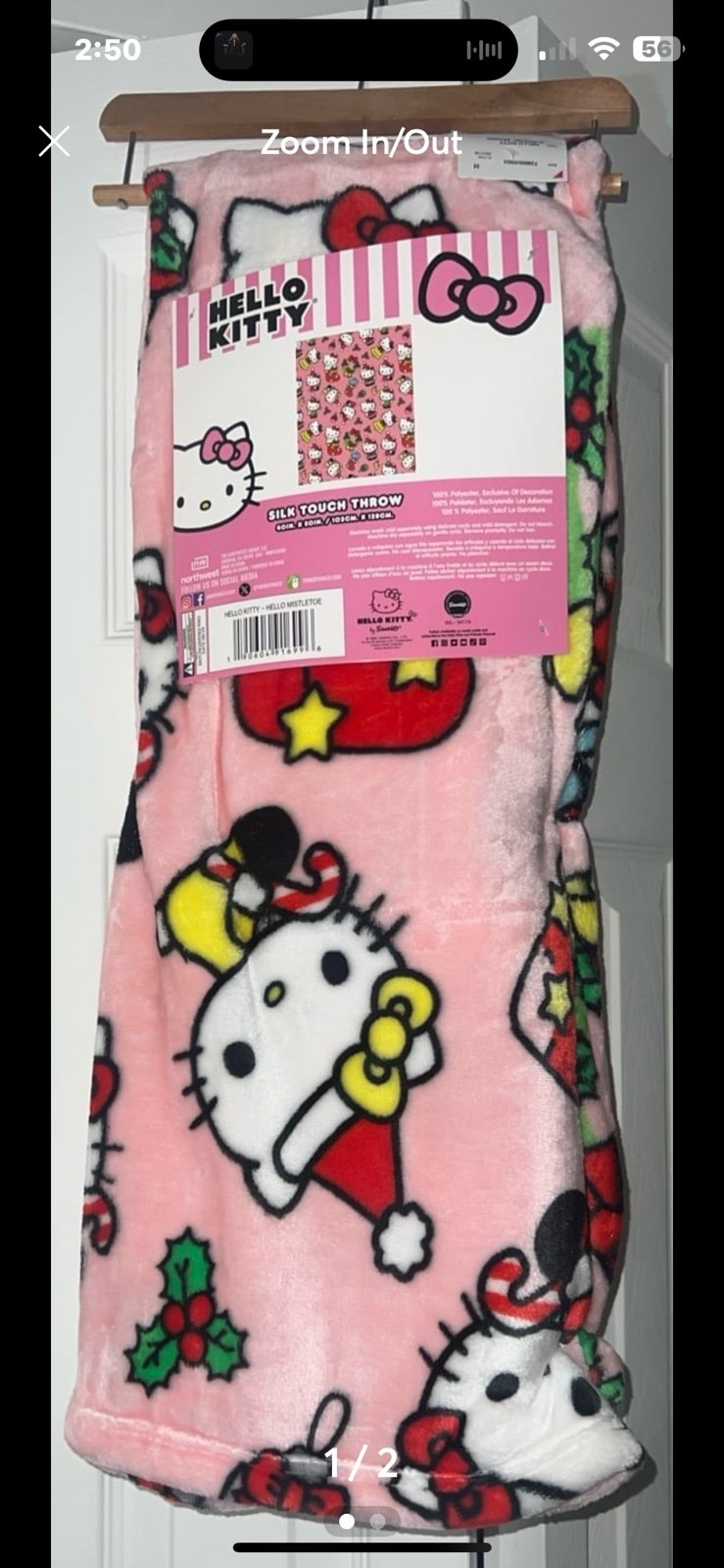 Hello Kitty Christmas blanket