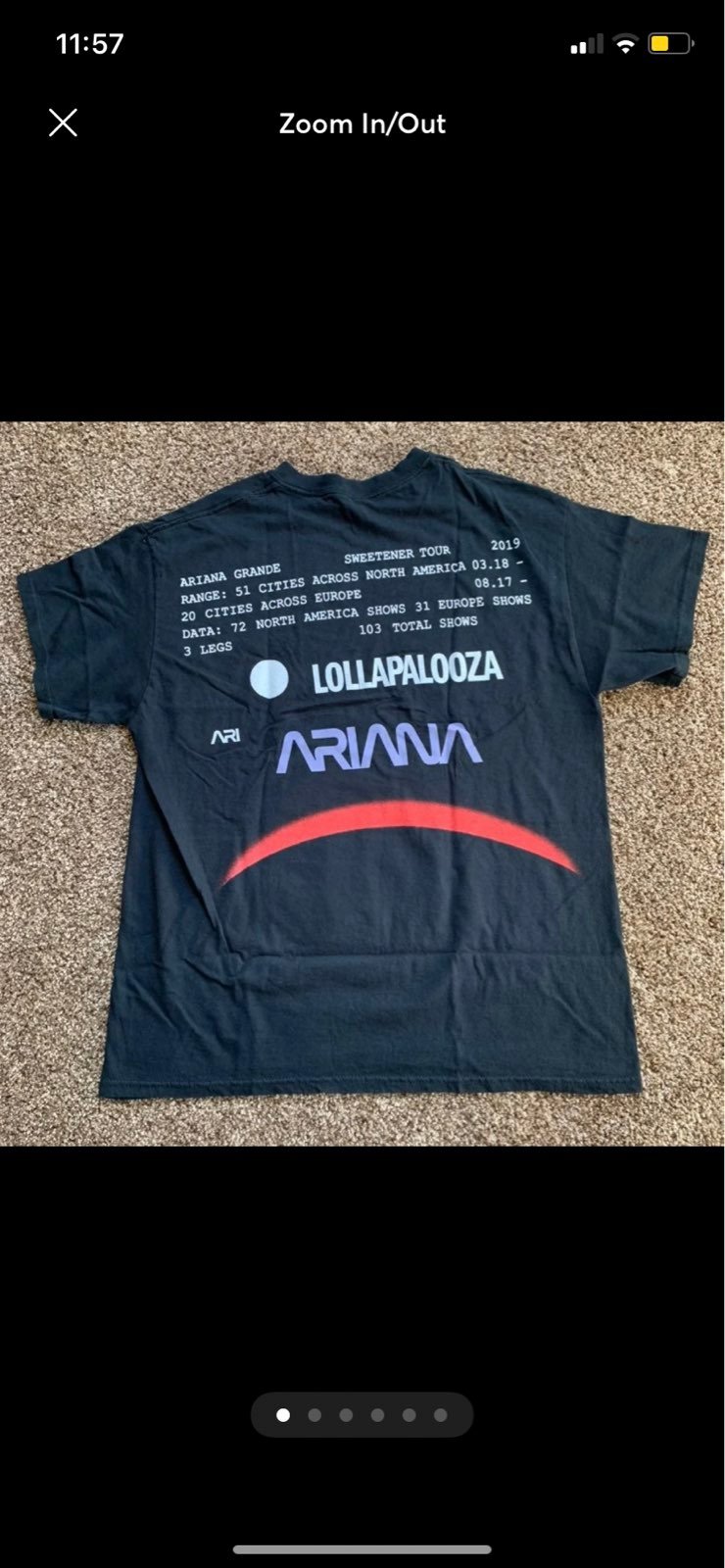 NEW ARIANA GRANDE NASA LOLLA MERCh