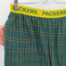 VTG Bottom Drawer Green Bay Packers Women Extra Large Green Plaid Pajama Pants
