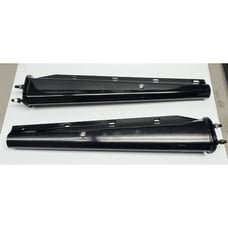 Black Mud Flap Hanger 2.5 Bolt Semi Truck Tapered 30 RMPMFH003L/R