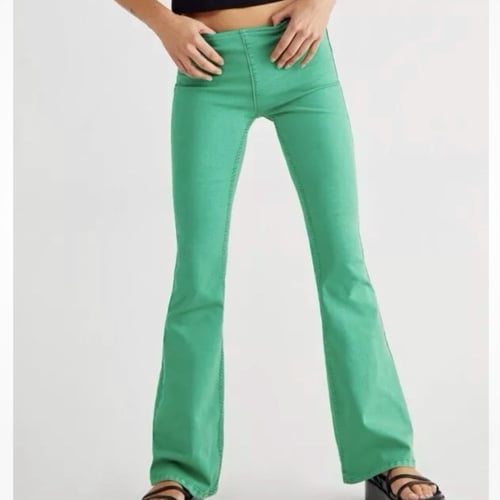 NWOT WE THE FREE PENNY PULL-ON MID-RISE FLARE PANTS