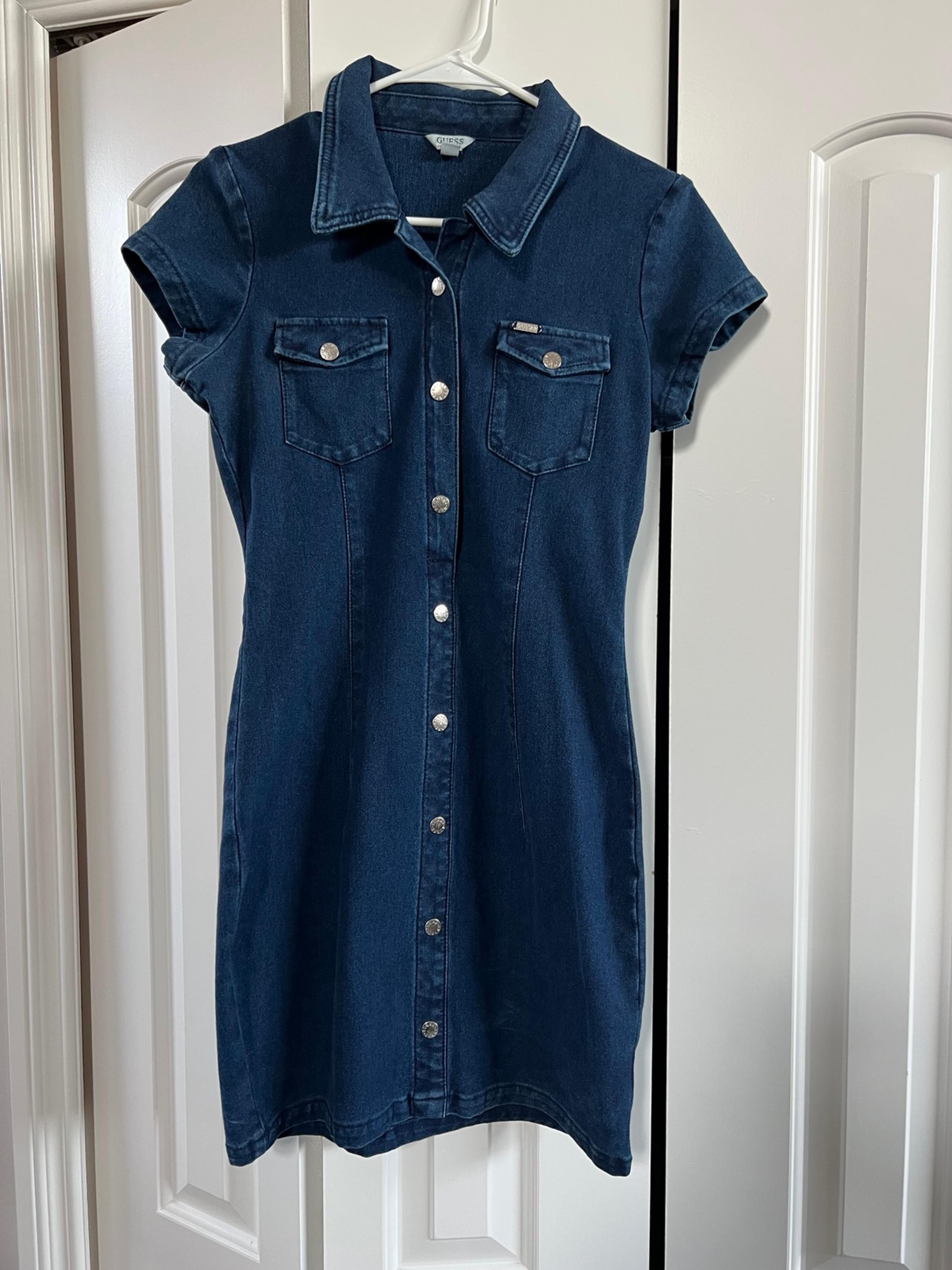 Guess Women's Denim Button-Up Dress