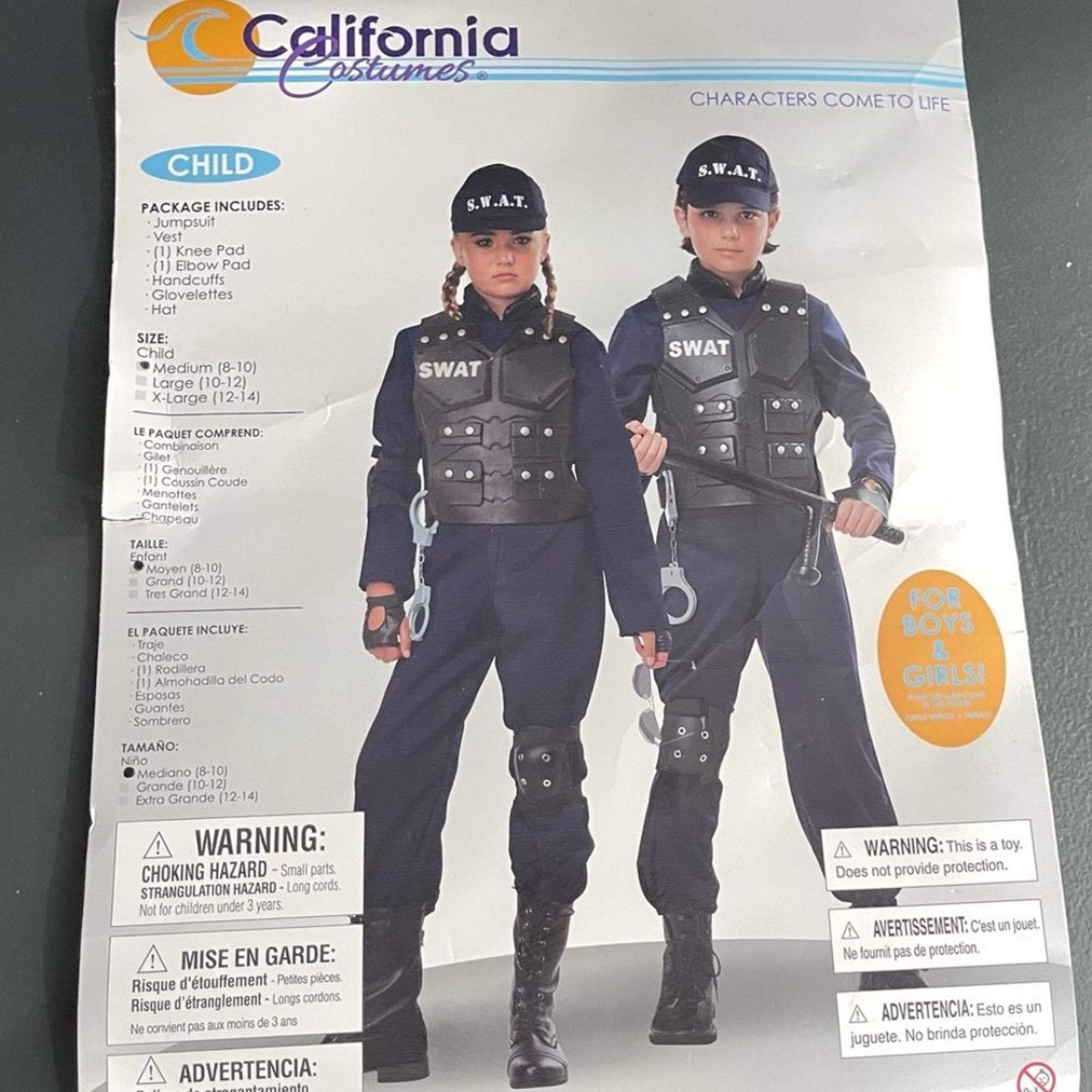 *California Costume Child Junior SWAT Costume