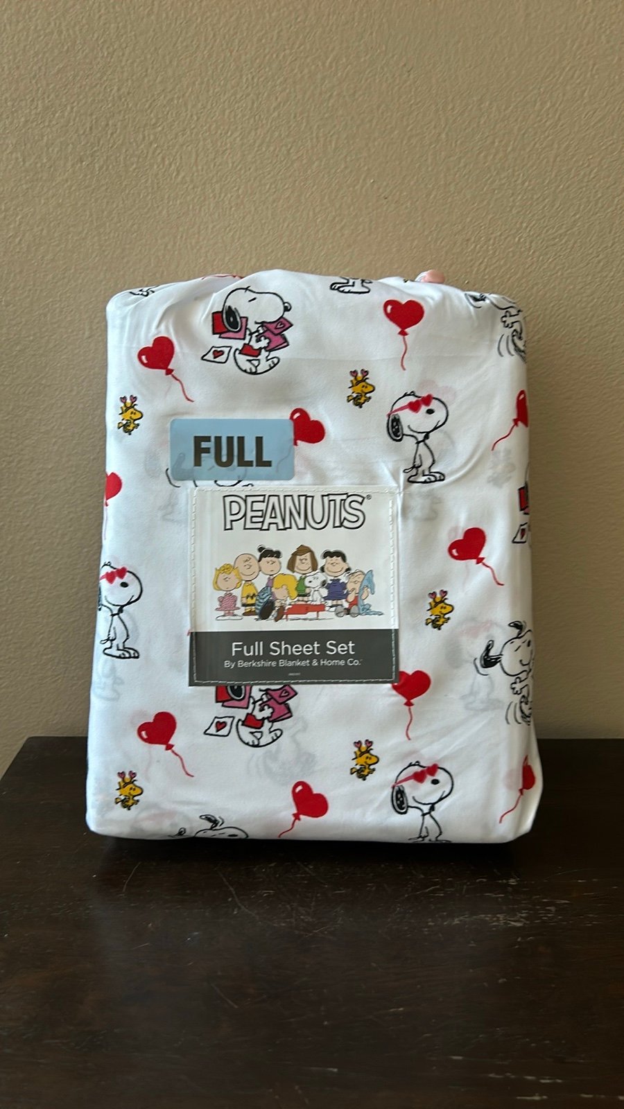Snoopy Full Sheet Set Valentines Day Red Heart Balloons New Love Red Sunglasse