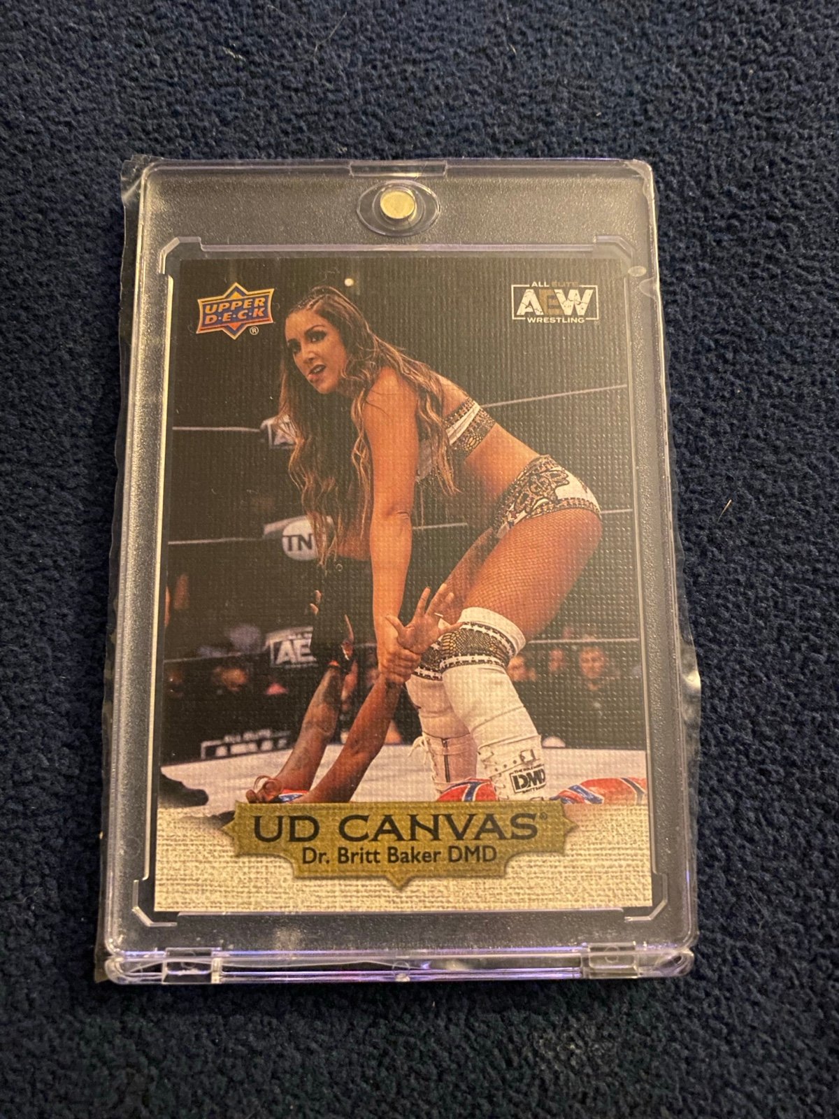 2022 AEW All Elite Wrestling UD Canvas Gold Parallel DR. BRITT BAKER DMD #C11