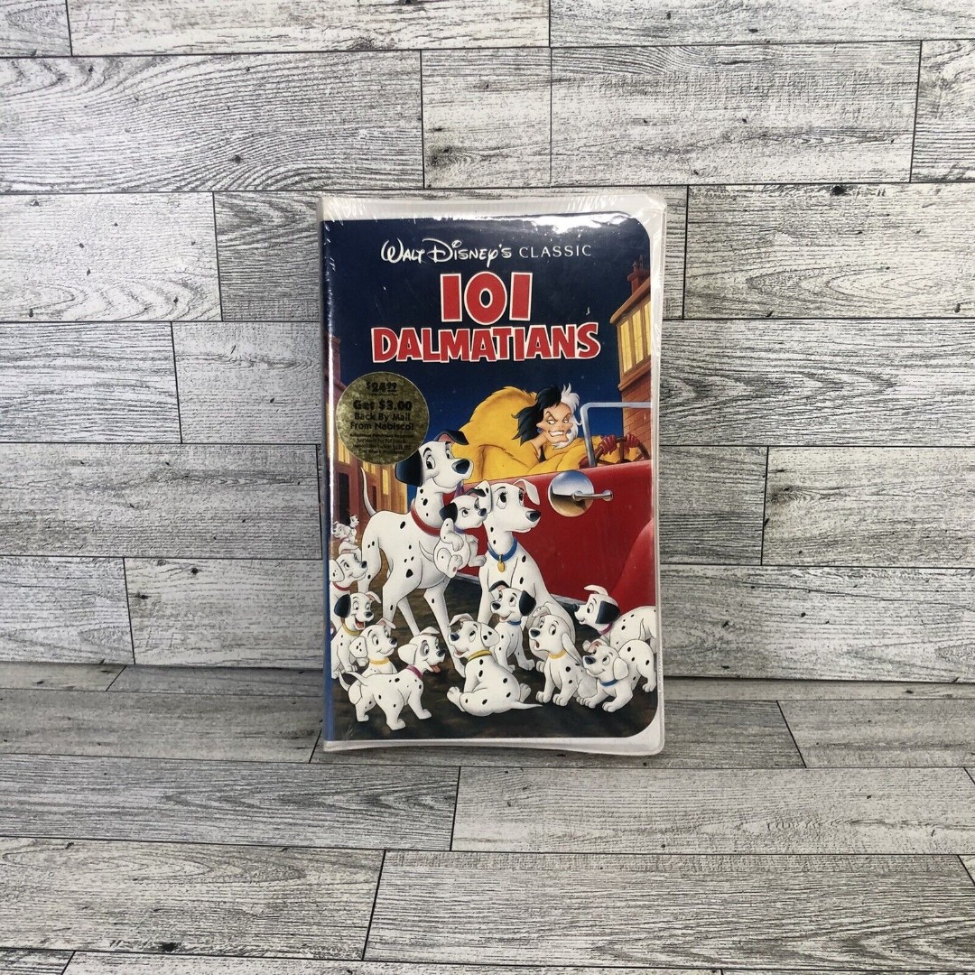 101 Dalmatians Black Diamond Edition VHS Tape Sealed 1st Print