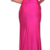 La Femme strapless pink gown sweetheart neck