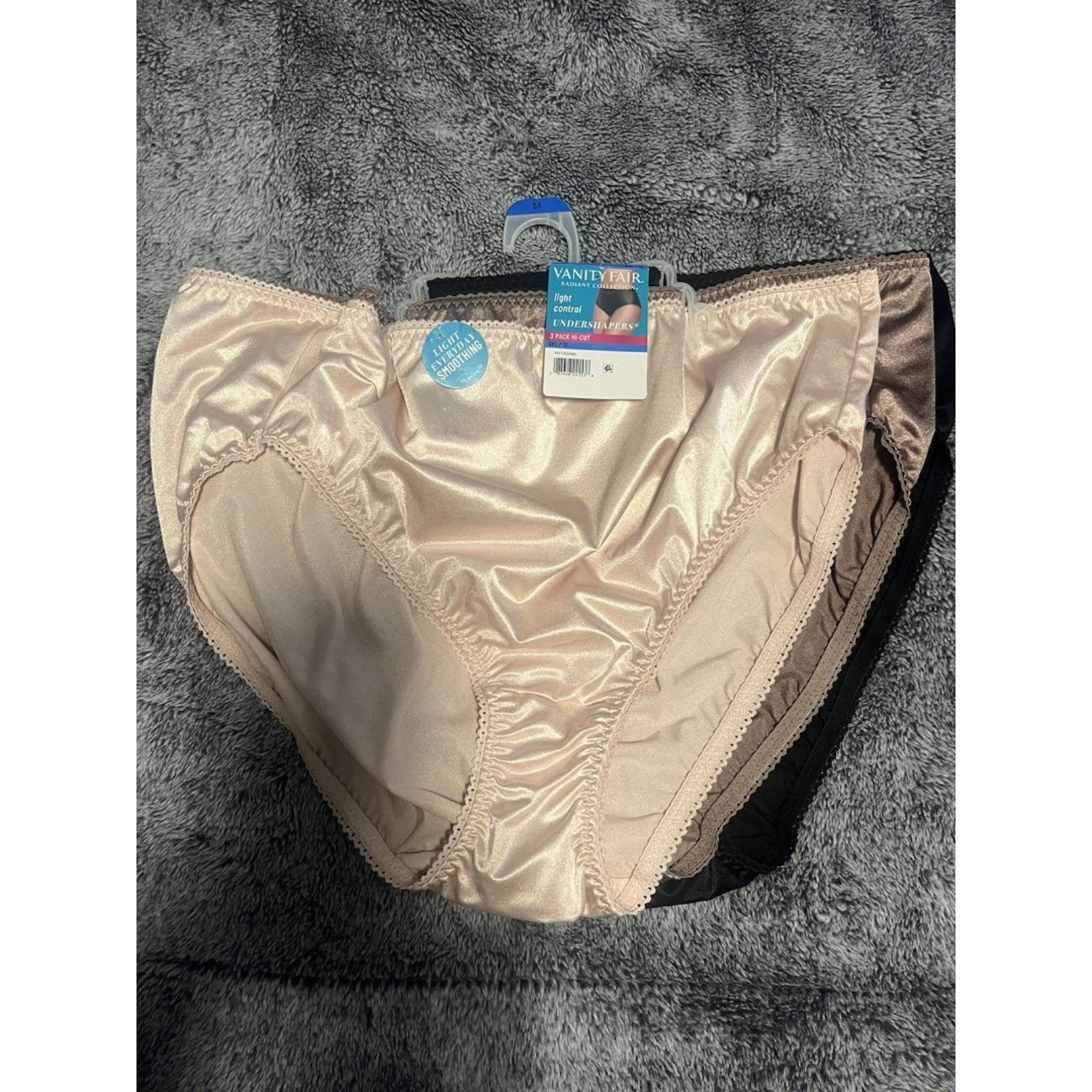 Vanity Fair Radiant Collection 3-Pack Hi-Cut Underwear Women's Size 5XL/12 NWT