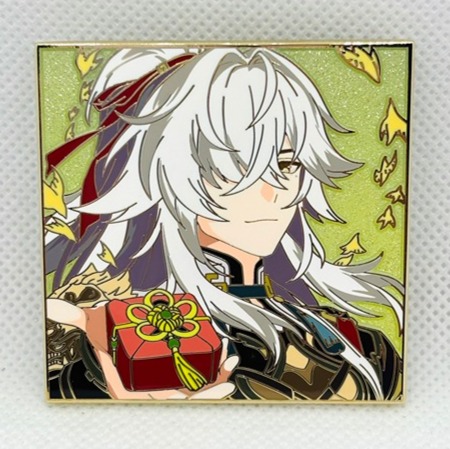 Honkai Star Rail Jing Yuan Pin HSR Gold Plate Hard Enamel Pin