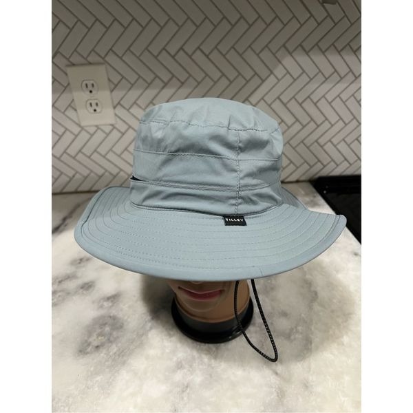Tilley Ultralight Brimmed Sun Hat Mist Blue Size Medium UPF 50+ Hiking Outdoor