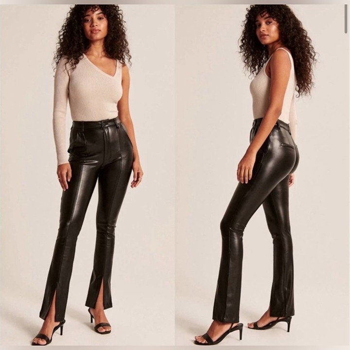 Abercrombie & Fitch The Skinny Ultra High Rise Faux Leather Pants Size 29
