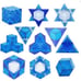 4 Magnetic Magic Cube Fidgets Bundle Package a color of each.