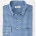 PETER MILLAR Men’s Camley Performance Poplin Sport Shirt in Nordic blue Medium