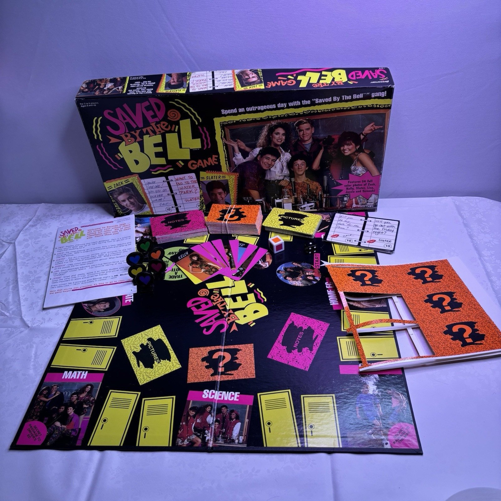 Vintage Saved By the Bell Board Game Mario Screech