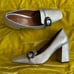 Coach Jade Metallic Heeled Loafers