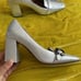 Coach Jade Metallic Heeled Loafers