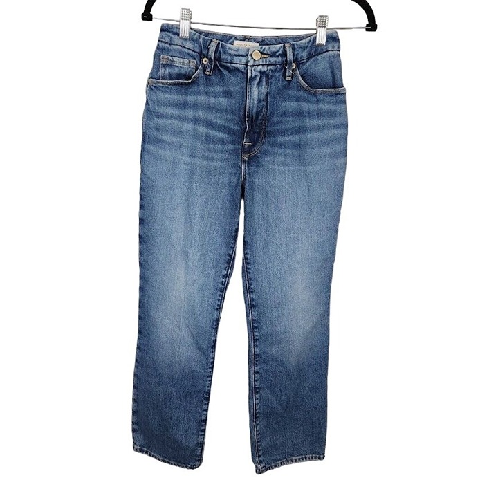 Good American GOOD ICON STRAIGHT CROPPED JEANS Indigo295 - Size 2/26