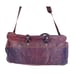 MENS RARE VINTAGE LEATHER DUFFLE BAG WITH SHOULDER STRAP