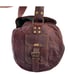 MENS RARE VINTAGE LEATHER DUFFLE BAG WITH SHOULDER STRAP