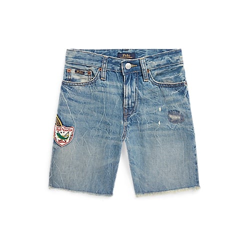 Ralph Lauren Sullivan Slim Distressed Denim Boy Shorts Size 20