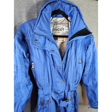 VTG Spyder Snowsuit Ski Snowboard Blue 1 Piece Thinsulate Belted 90s Women Sz 4