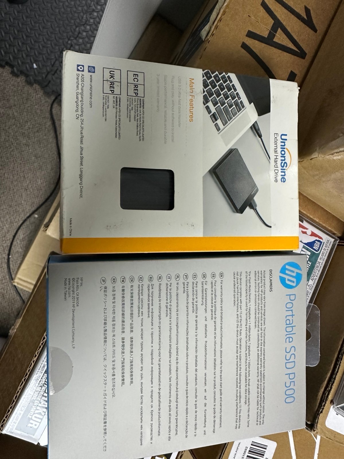 Portable memory bank 1TD and 500 GB